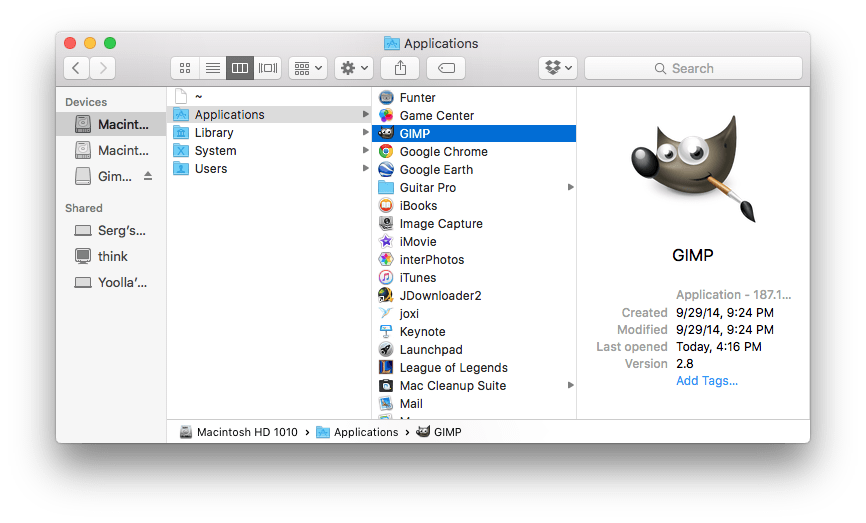 Uninstall programs mac